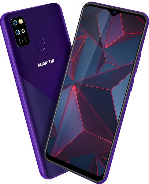 Mobiltelefon Aligator S6500 Duo Crystal 32 GB lila Lifestyle