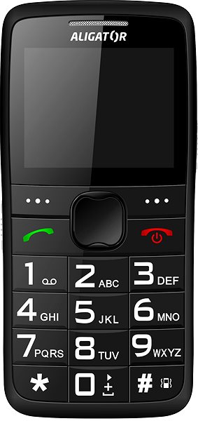 Mobiltelefon Aligator A675 Senior fekete Képernyő