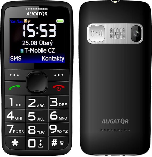 Mobiltelefon Aligator A675 Senior fekete Lifestyle 2