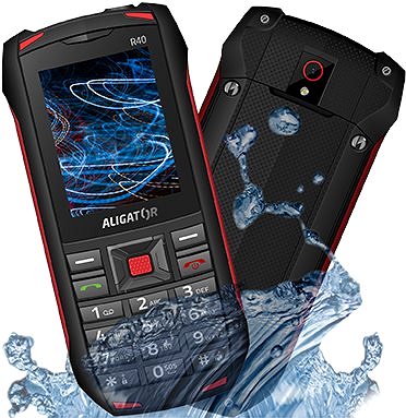 Mobile Phone Alligator R40 eXtremo Red Lifestyle