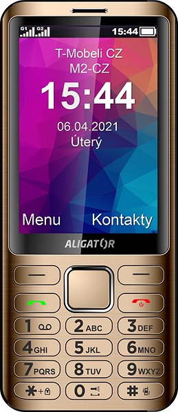 Mobile Phone Alligator D950 Gold Screen