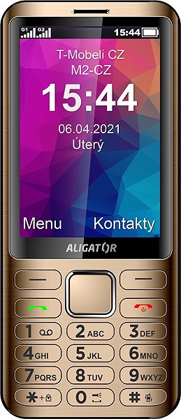 Mobile Phone Alligator D950 Gold Screen