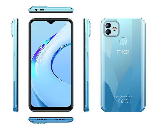 Mobiltelefon Aligator Figi Note1 64 GB kék Oldalnézet