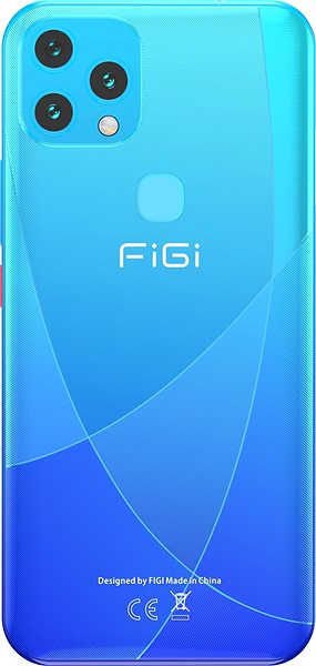 Mobiltelefon Aligator Figi Note 1S 128 GB kék Hátoldal