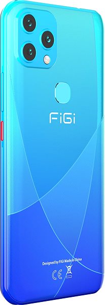 Handy Aligator Figi Note 1S 128GB Blau Seitlicher Anblick