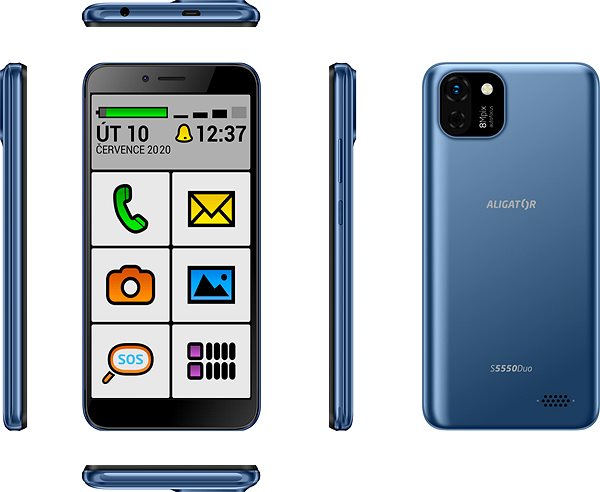Mobile Phone Alligator S5550 SENIOR blue ...