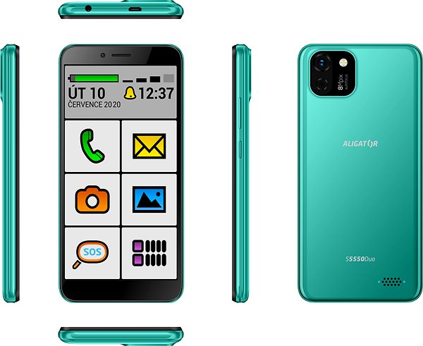 Mobile Phone Alligator S5550 SENIOR green ...