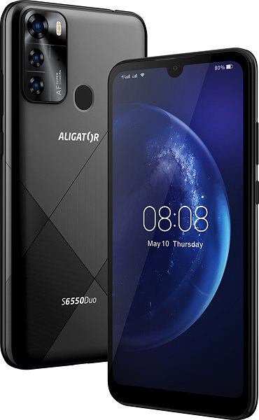 Mobiltelefon Aligator S6550 Duo 3 GB/128 GB fekete ...