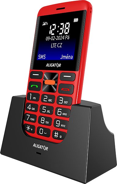 Handy Aligator A910 Senior rot + Ladestation ...