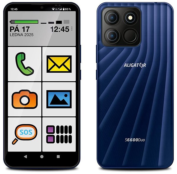 Mobile Phone Alligator S6600 SENIOR blue ...
