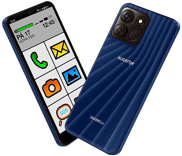 Mobile Phone Alligator S6600 SENIOR blue ...