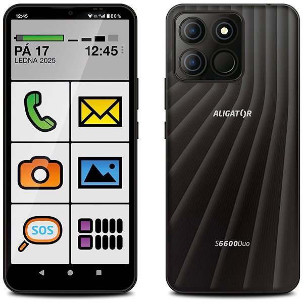 Handy Aligator S6600 SENIOR schwarz ...