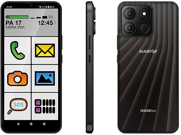 Handy Aligator S6600 SENIOR schwarz ...