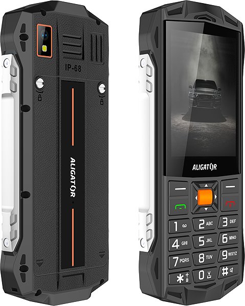 Mobilní telefon ALigator R45 eXtremo černo-oranžový ...