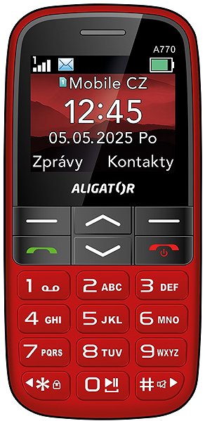 Handy Aligator A770 Senior rot + Tischladegerät ...