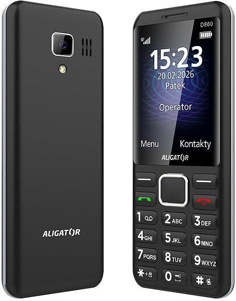Handy Aligator D860 Dual SIM schwarz ...