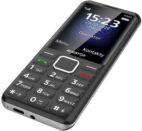 Handy Aligator D860 Dual SIM schwarz ...