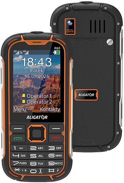 Handy Aligator R60 4G eXtremo schwarz-orange ...