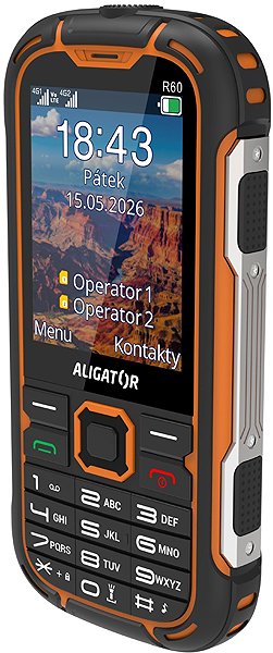 Handy Aligator R60 4G eXtremo schwarz-orange ...