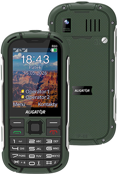 Mobile Phone Aligator R60 4G eXtremo Green ...
