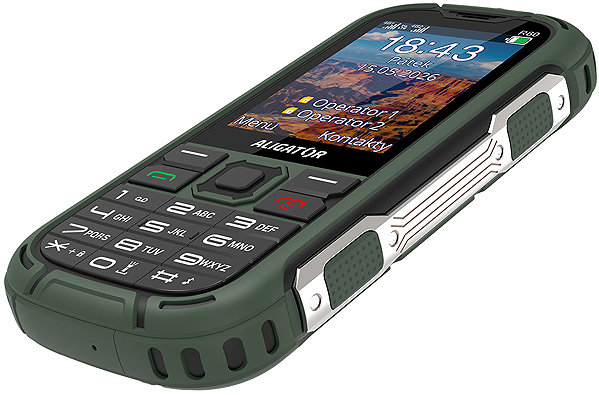 Mobiltelefon ALIGATOR R60 4G eXtremo zöld ...