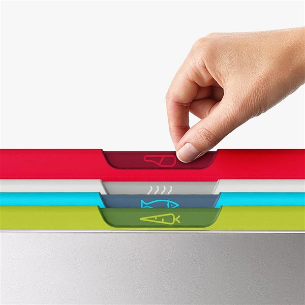 Joseph Joseph Folio Icon chopping board set with stand, Regular .
