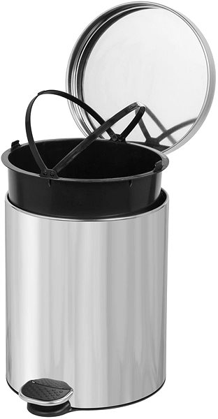 Rubbish Bin ALDA Soft-Close Freedom Fresh Pedal Bin 5 L, Stainless steel glossy ...