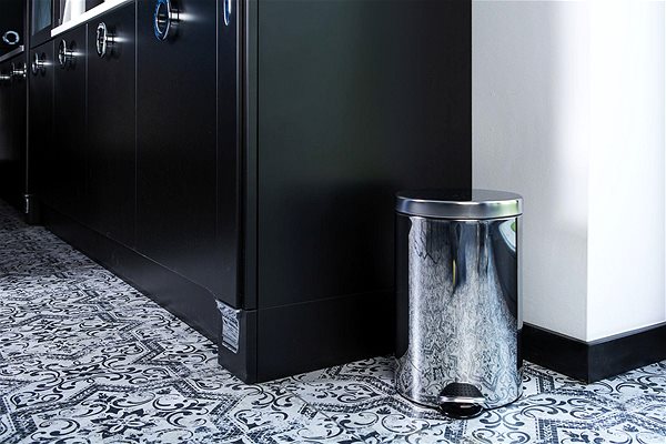 Rubbish Bin ALDA Pedal bin Freedom Fresh 20 L, Stainless steel glossy ...