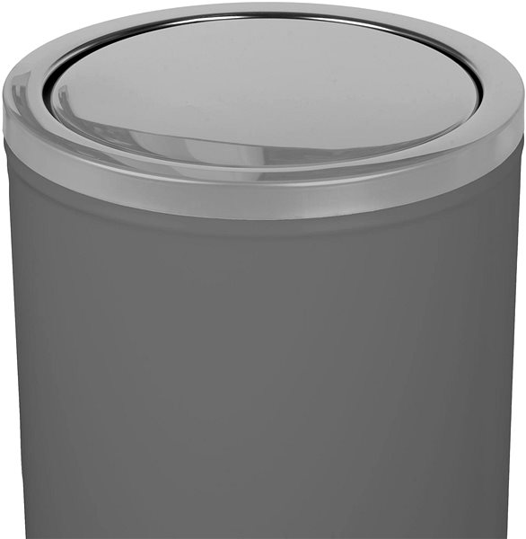 Rubbish Bin ALDA Waste bin Swing 45 L, swing lid, grey ...