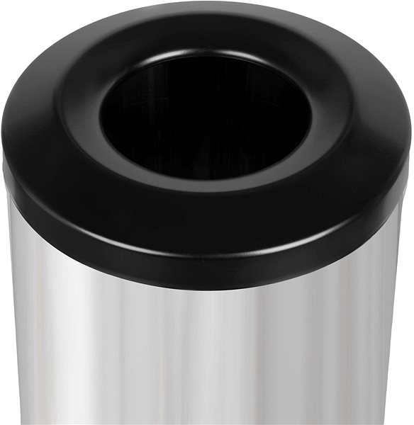 Rubbish Bin ALDA Self-extinguishing waste bin Fireguard 30 L, glossy stainless steel ...