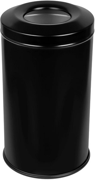 ALDA Fireguard 20L self-extinguishing waste bin, black.