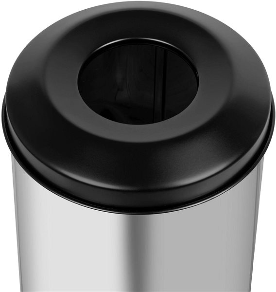 ALDA Fireguard self-extinguishing waste bin 20L, matt stainless steel.