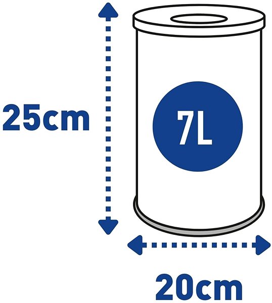 Rubbish Bin ALDA Waste basket Hotel Comfort 7 L, Stainless steel glossy ...