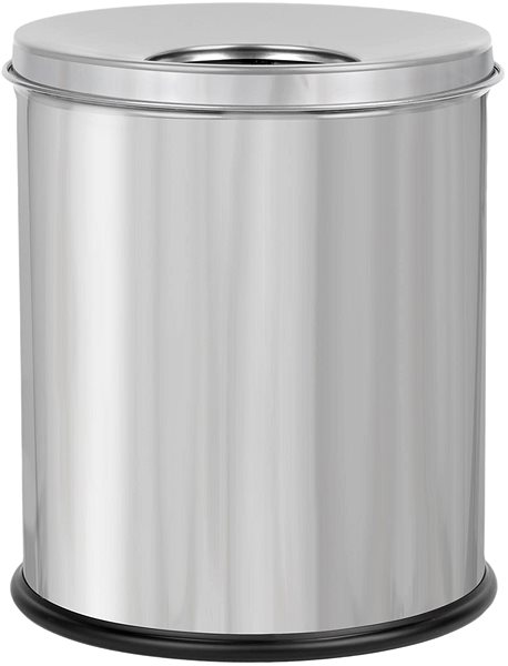 Rubbish Bin ALDA Waste basket Hotel Comfort 7 L, Stainless steel glossy ...