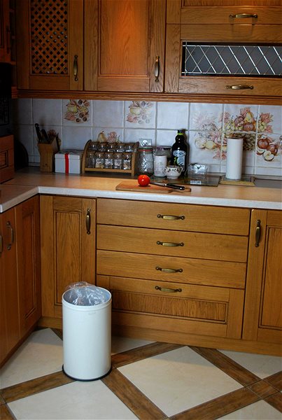 Rubbish Bin ALDA Room Basket 18 L, white ...