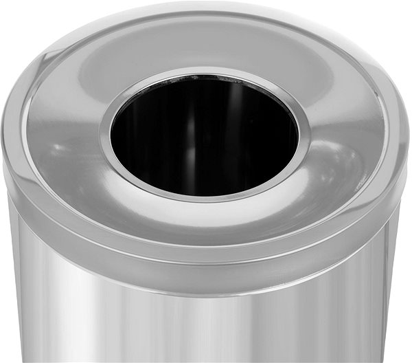 Rubbish Bin ALDA Waste basket Hotel Comfort 45 L, Stainless steel glossy ...