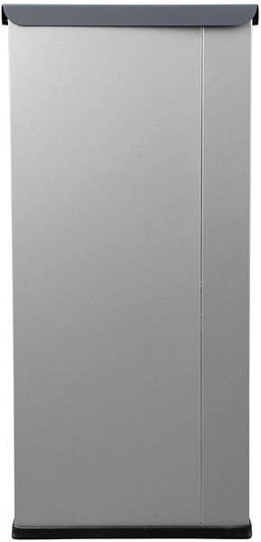 Mülleimer Alda Sortierabfallset Eko Station 3 × 60 l, Stahl lackiert, grau ...