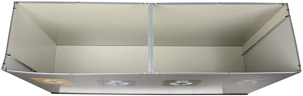 Rubbish Bin Alda Sorted Waste Set Eko Station 4 × 60 l, painted steel, grey ...