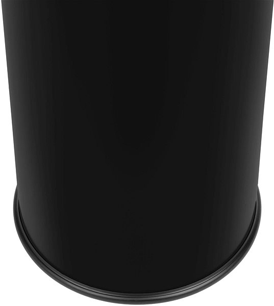ALDA Cigarette Pillar bin with ashtray 15L, lacquered steel, black.