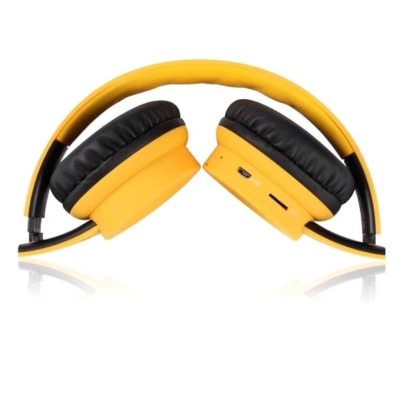 Vezeték nélküli fül-/fejhallgató ALIGATOR AH02 sárga ...