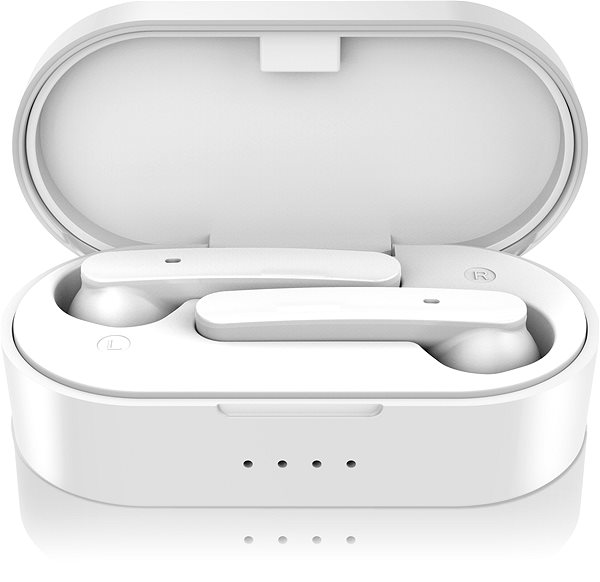 Wireless Headphones ALLIGATOR PODS, White Screen