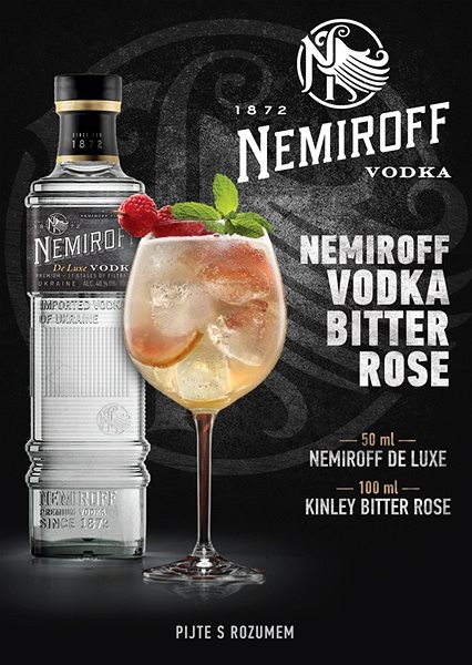 Nemiroff De Luxe 1L 40% vodka.