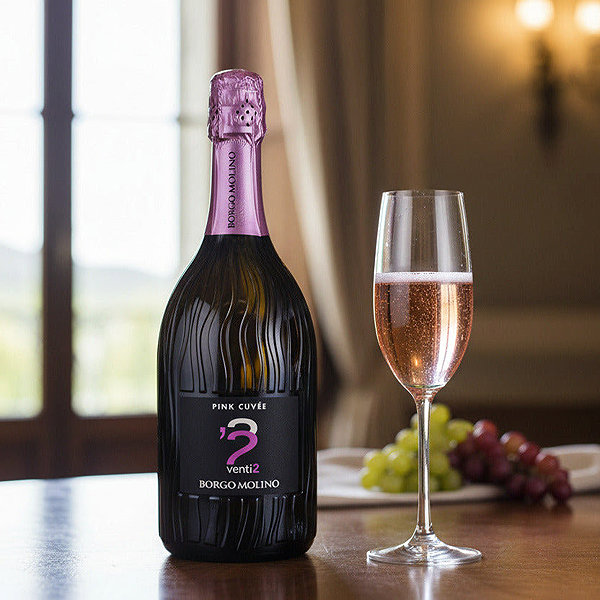 Spumante Pink Cuvée Venti2 1.5L 11% vol. sparkling wine.