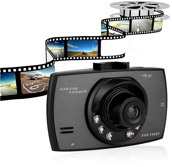 Kamera do auta Alum Záznamová kamera do auta s rozlíšením Full HD ...