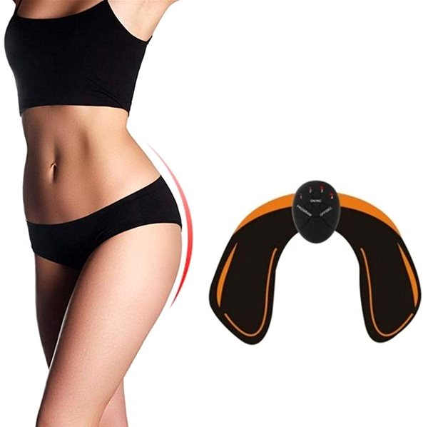 Masážny prístroj Elektronický fitness stimulátor pre spevnenie zadočku.