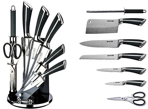 Sada nožov 8-dielna súprava nožov Imperial Collection so stojanom – čierna Obsah balenia