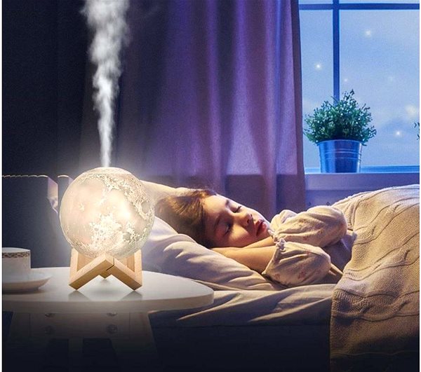 Air Humidifier Ultrasonic air humidifier in the shape of the moon ...