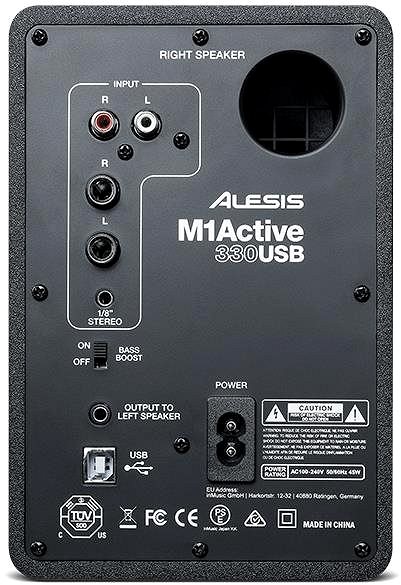 Speakers ALESIS M1 ACTIVE 330 USB Back page
