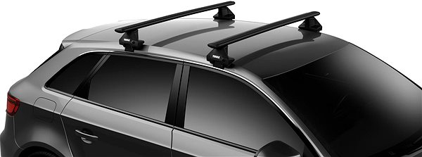 Tetőcsomagtartó Thule Wingbar Black AUDI e-tron Sportback 5-dr SUV 20-23 az ajtókeret alatt ...