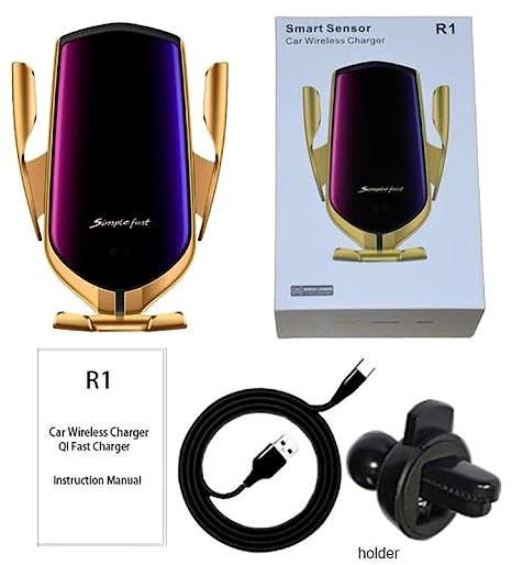 Phone holder Alum Smart phone holder with sensor and wireless charging Smart Sensor R1 ...
